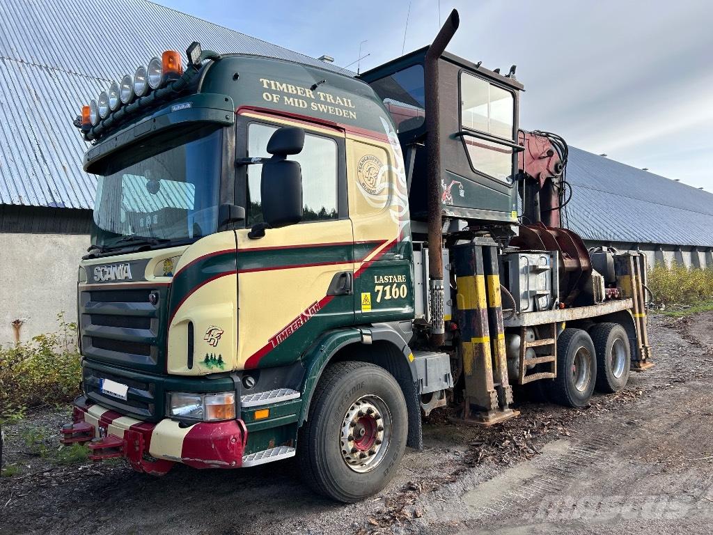 Scania G 420 CB Vlakke laadvloer met kraan