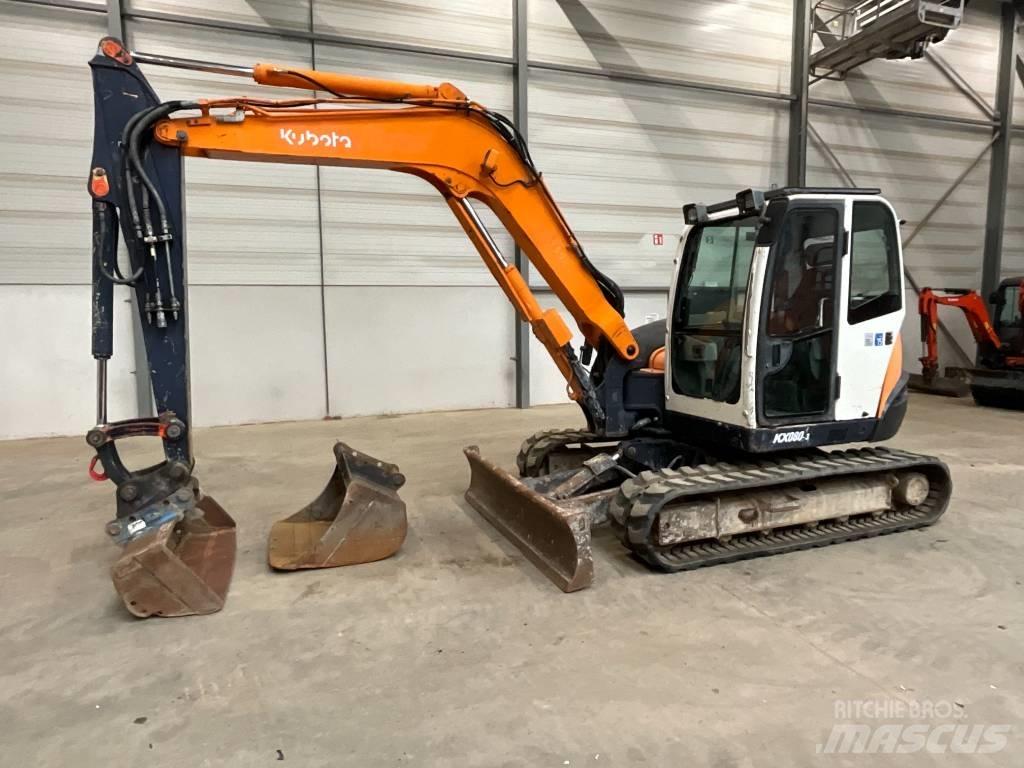 Kubota KX 080-3 Midigraafmachines 7t - 12t