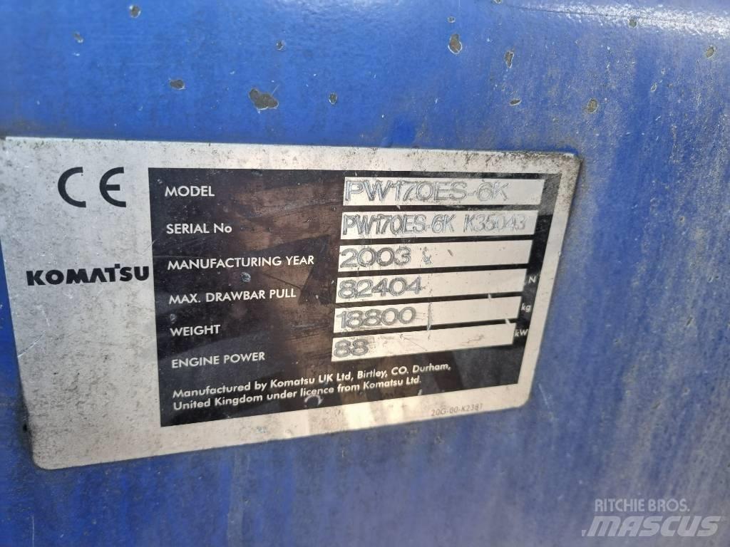 Komatsu PW 170 ES - 6K Wielgraafmachines