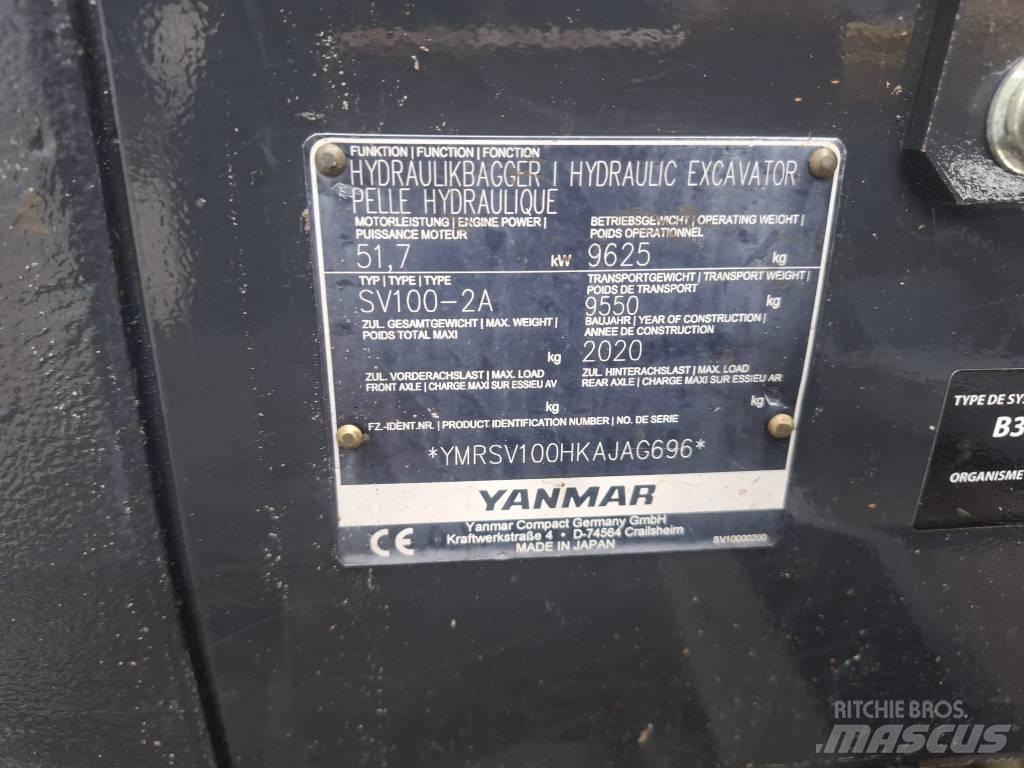Yanmar SV 100-2A Midigraafmachines 7t - 12t