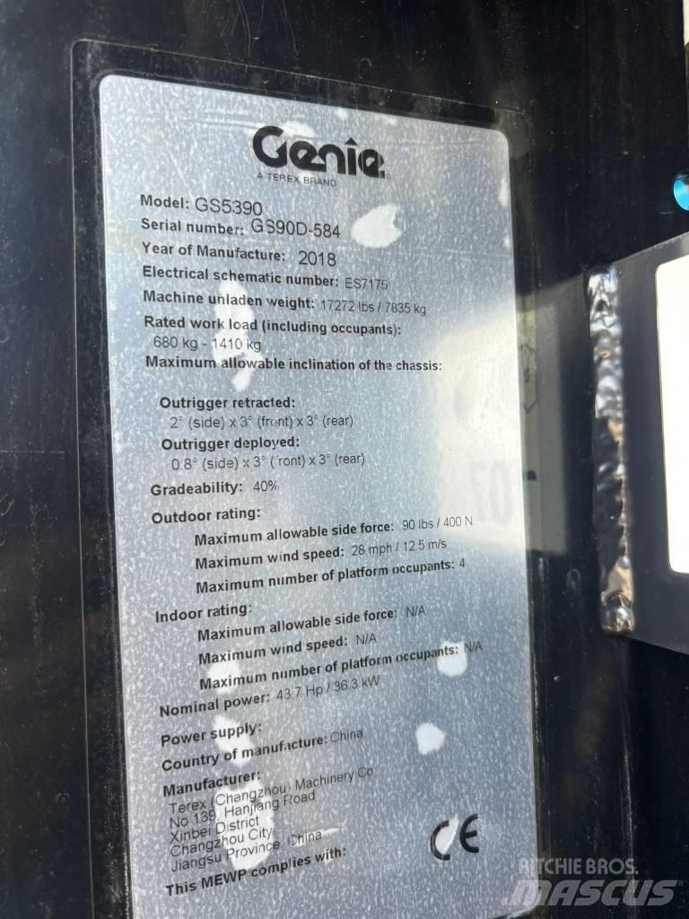 Genie GS 5390 RT Schaarhoogwerkers