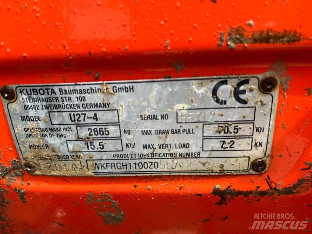 Kubota U 27-4 Minigraafmachines < 7t