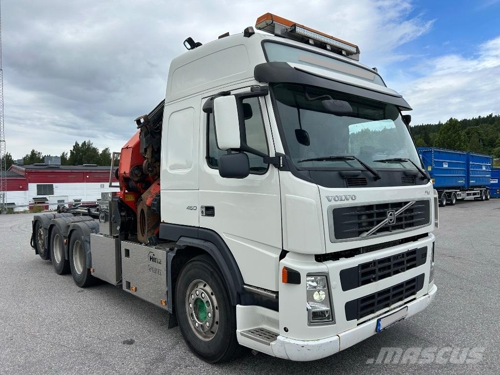 Volvo FM 460 Vlakke laadvloer met kraan