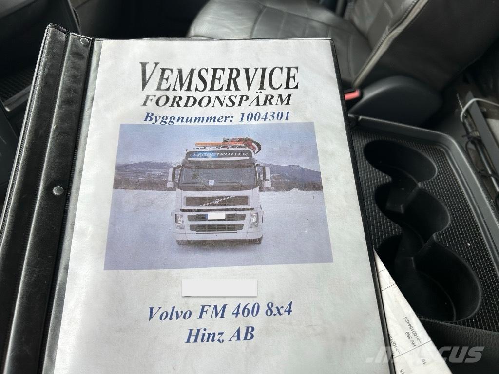 Volvo FM 460 Vlakke laadvloer met kraan