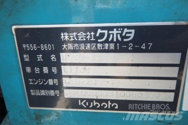 Kubota U-30-3S Minigraafmachines < 7t