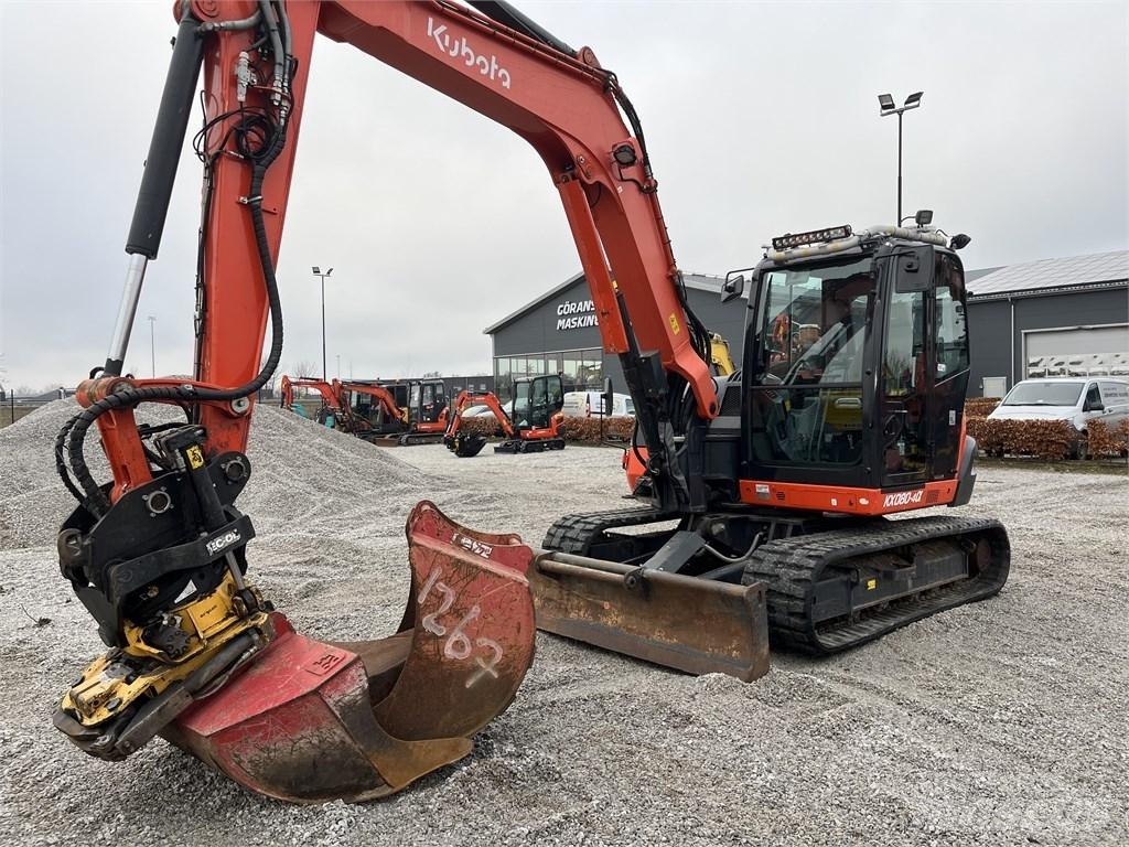 Kubota KX 080-4 Midigraafmachines 7t - 12t
