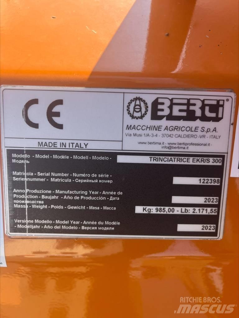 Berti EKR-S 300 Klepelmaaiers