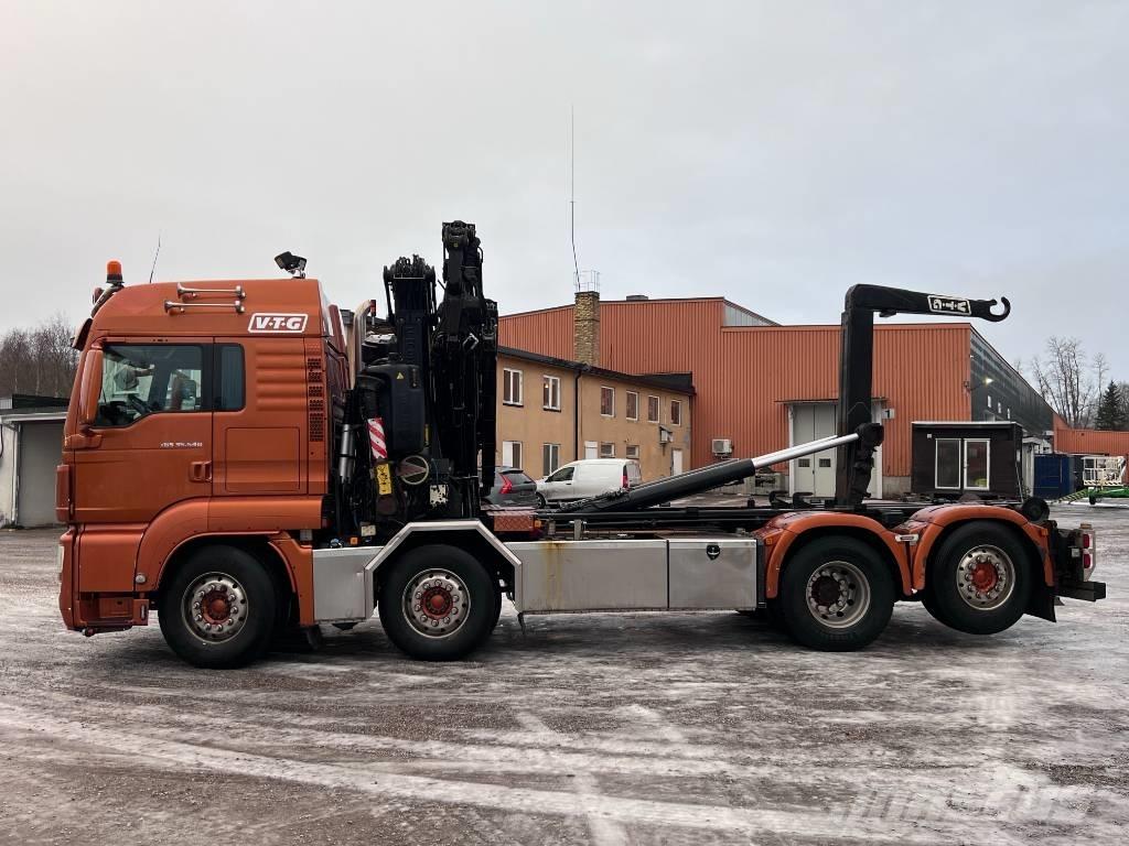 MAN Tgs 35.540 8x2-4 Vlakke laadvloer met kraan