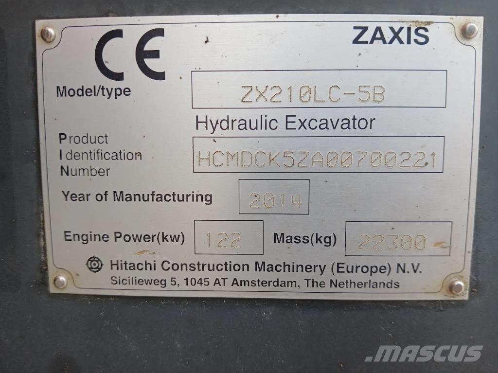 Hitachi ZX 210 LC-5B Rupsgraafmachines