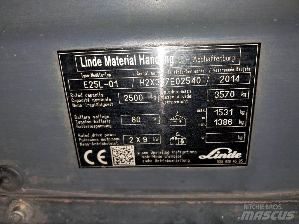 Linde E25L-01 Elektrische heftrucks