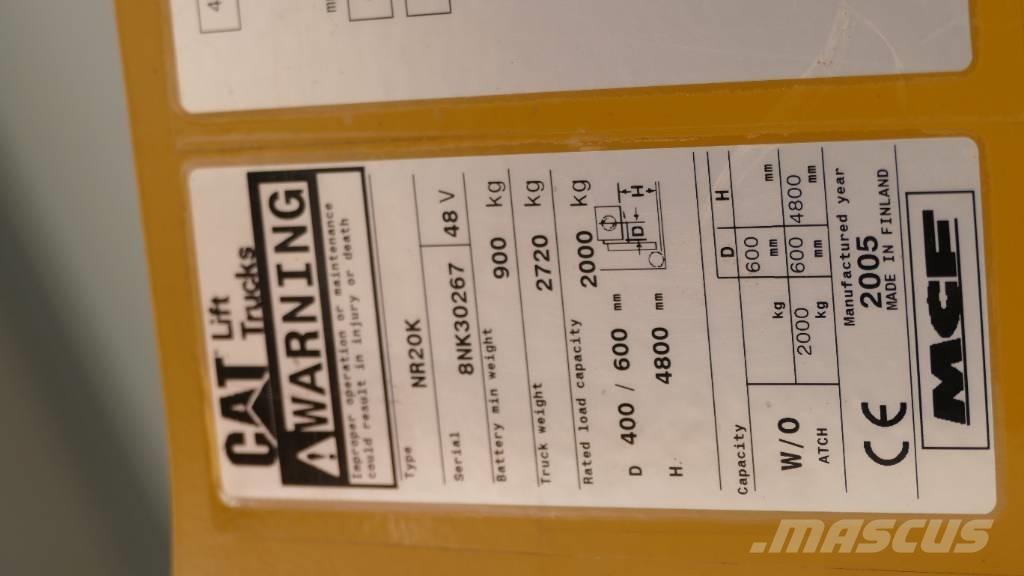 CAT NR 20 Reachtruck voor hoog niveau
