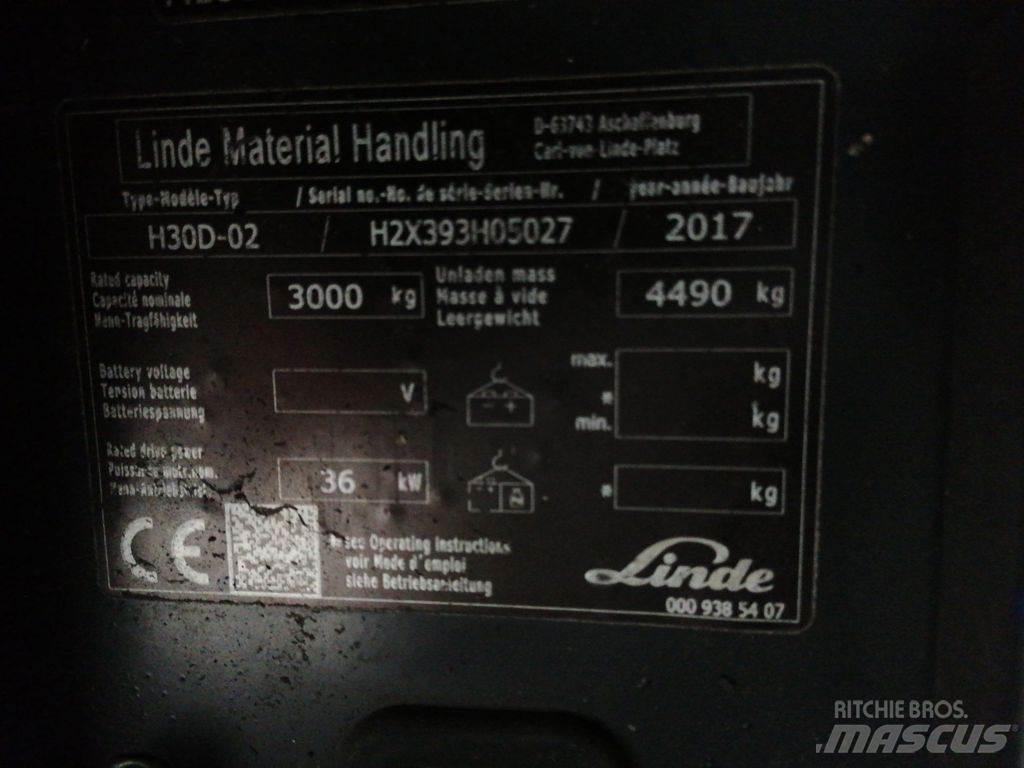 Linde H30D-02 Diesel heftrucks
