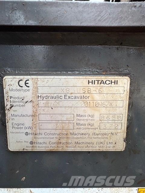 Hitachi ZX 85 USB-6 Midigraafmachines 7t - 12t