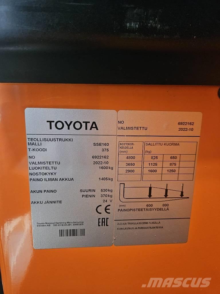 Toyota BT SSE160 Zelfrijdende stapelaars