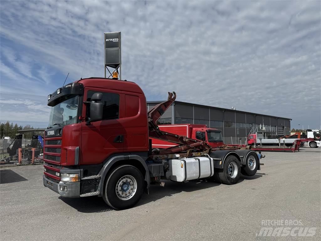 Scania R144 6X2 Vrachtwagen met containersysteem