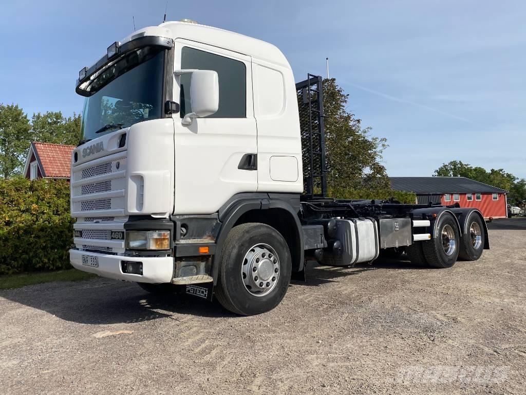 Scania R 144 Vrachtwagen met containersysteem
