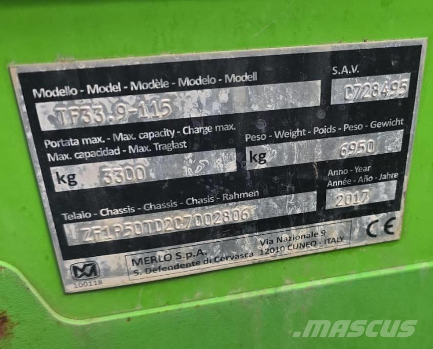 Merlo TF 33.9-115 Diesel heftrucks