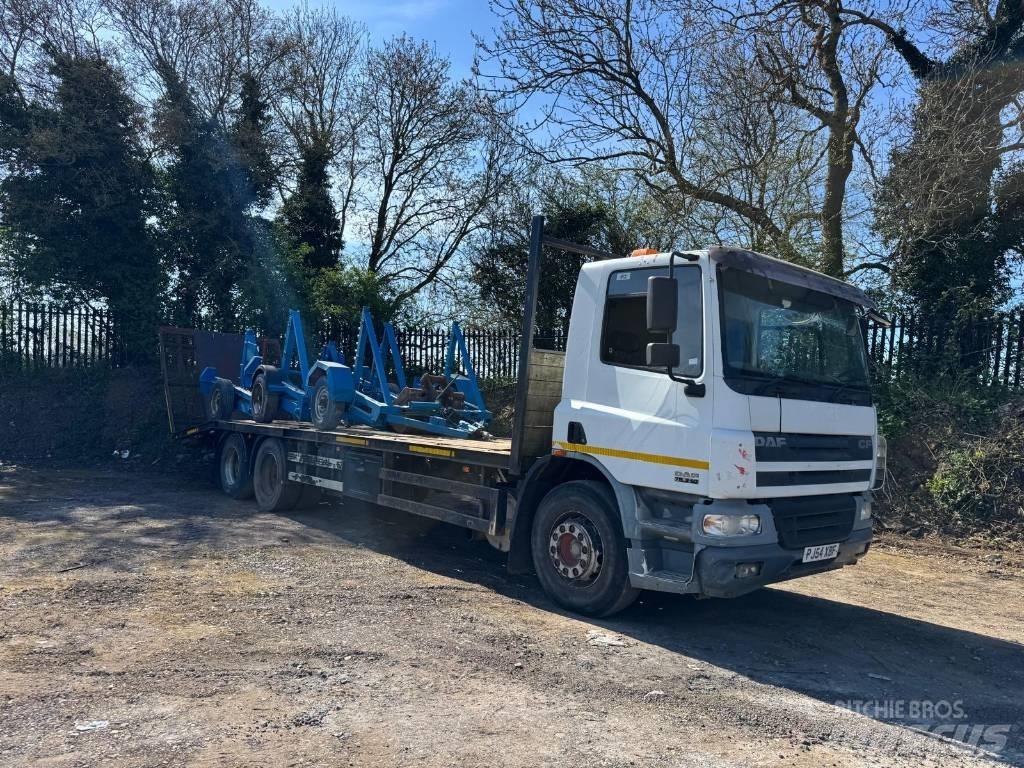 DAF DAF FAS CF75.310 Vrachtwagen met vlakke laadvloer en lier