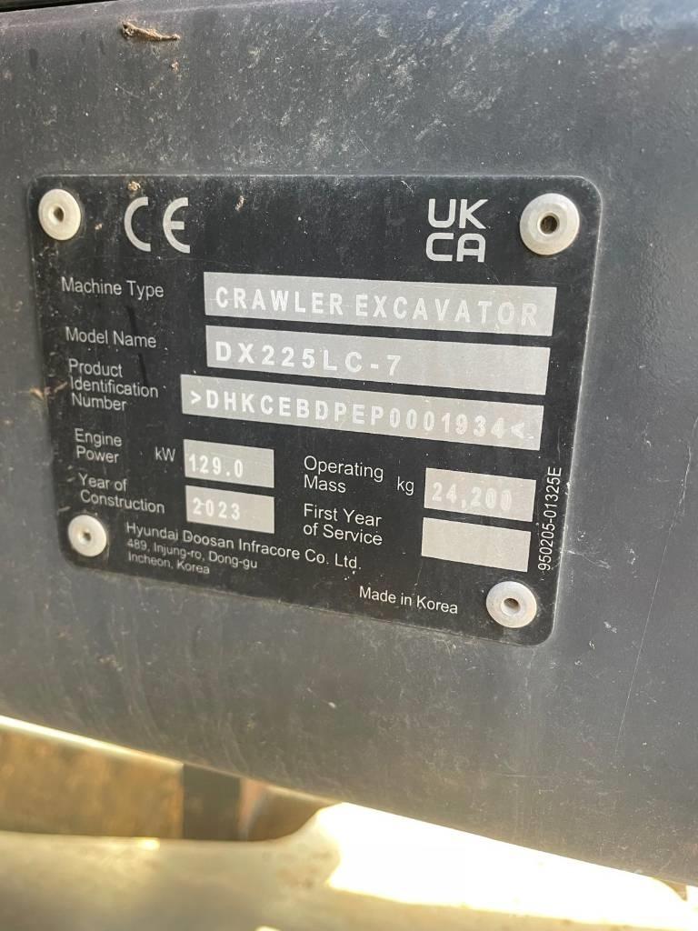 Doosan DX225LC-7 Rupsgraafmachines