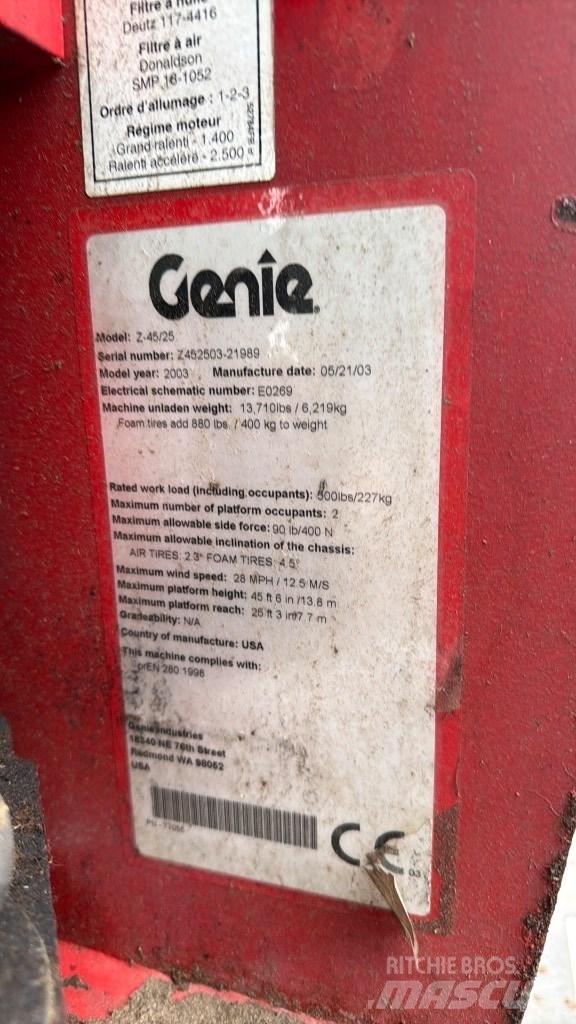 Genie Z 45 Knikarmhoogwerkers