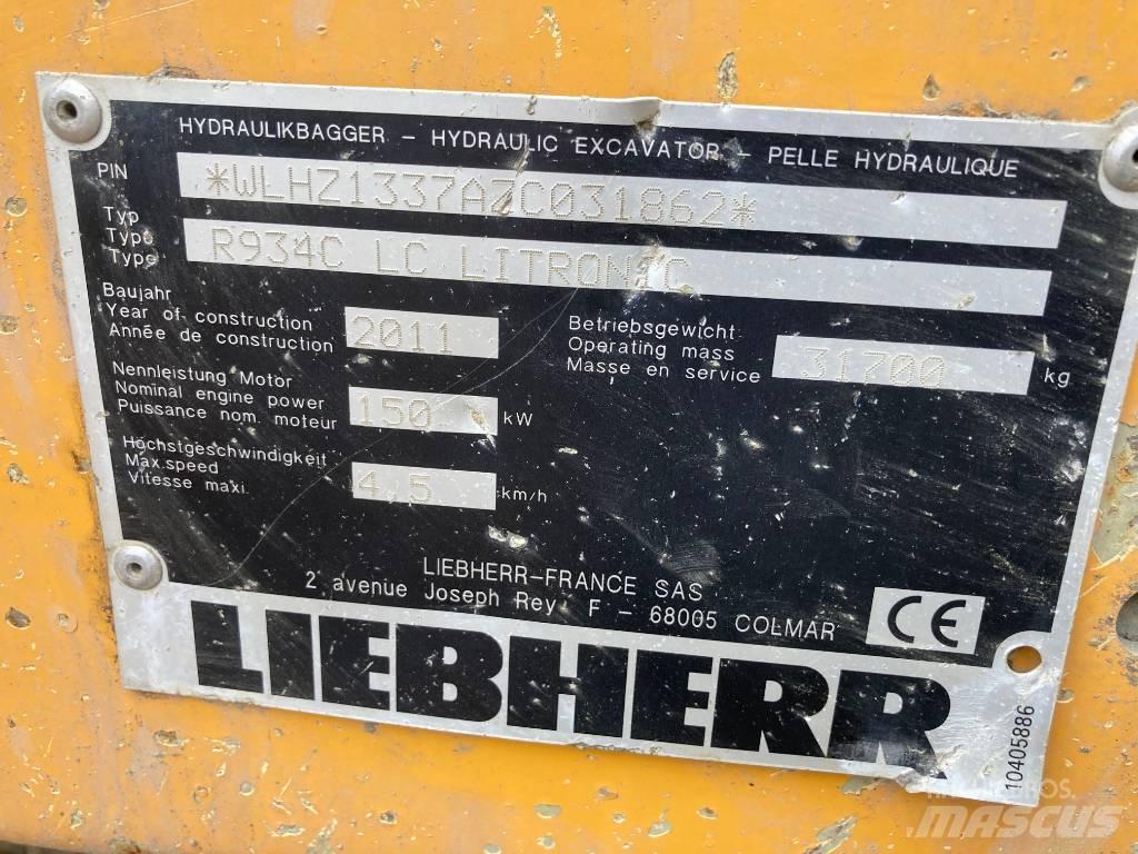 Liebherr R 934 C Rupsgraafmachines