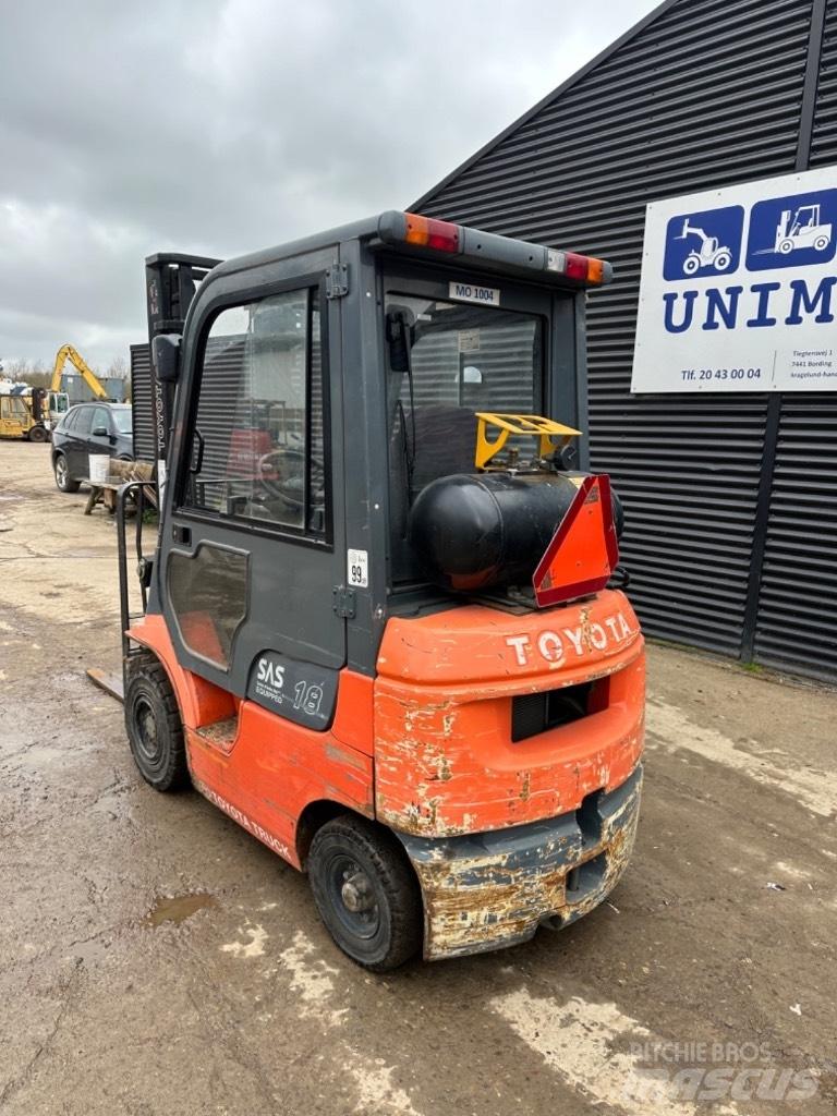 Toyota FG18 LPG heftrucks