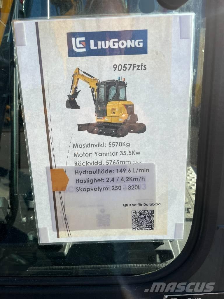 LiuGong 9057 FZTS Minigraafmachines < 7t