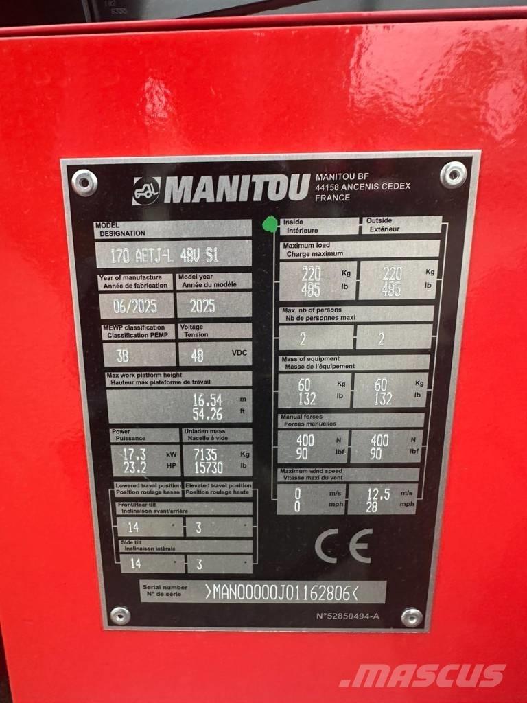 Manitou 170 AETJ Knikarmhoogwerkers