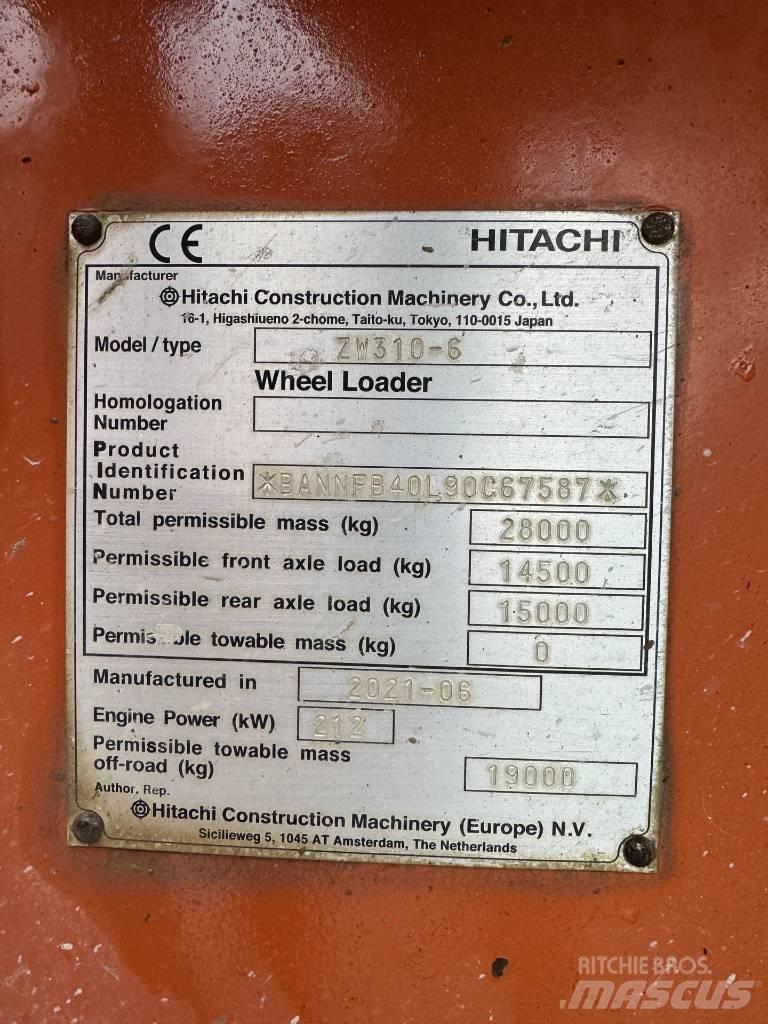 Hitachi ZW 310-6 Wielladers
