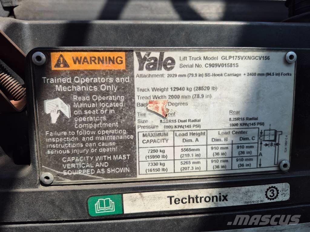 Yale GLP175VXNGCV156 Heftrucks overige