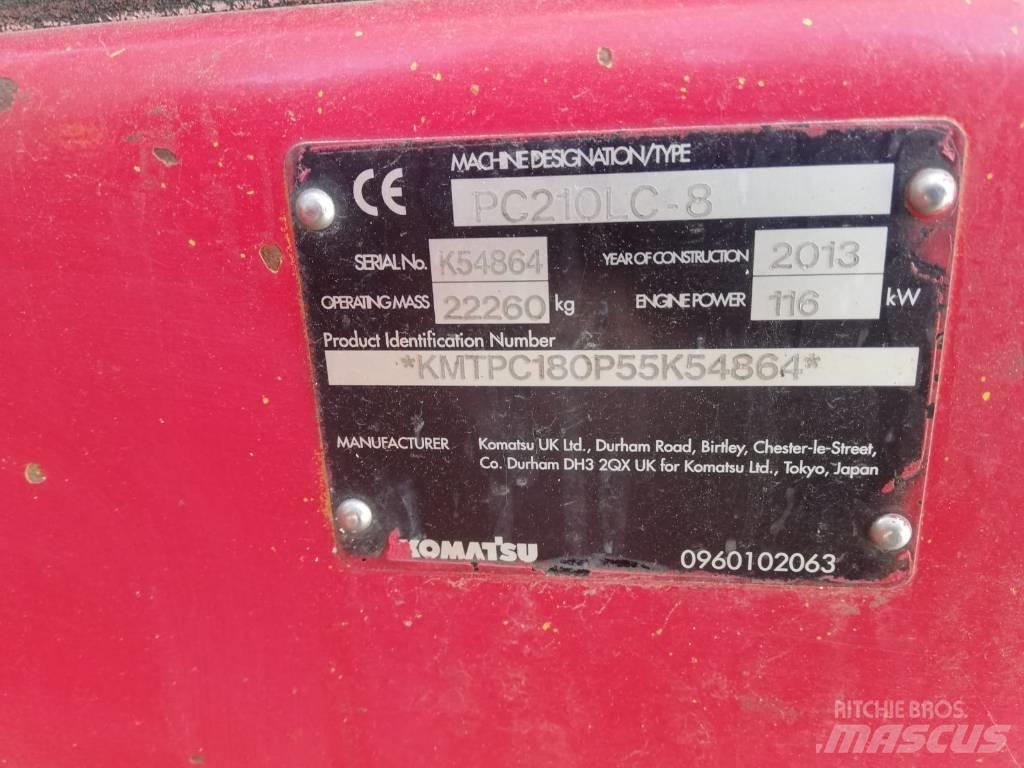 Komatsu PC 210-8 Rupsgraafmachines