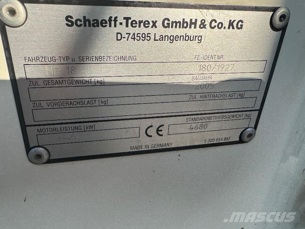 Terex HR 18 Minigraafmachines < 7t