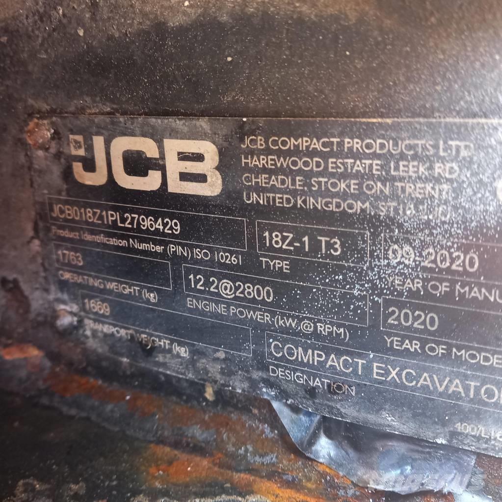 JCB 18 Z-1 Minigraafmachines < 7t
