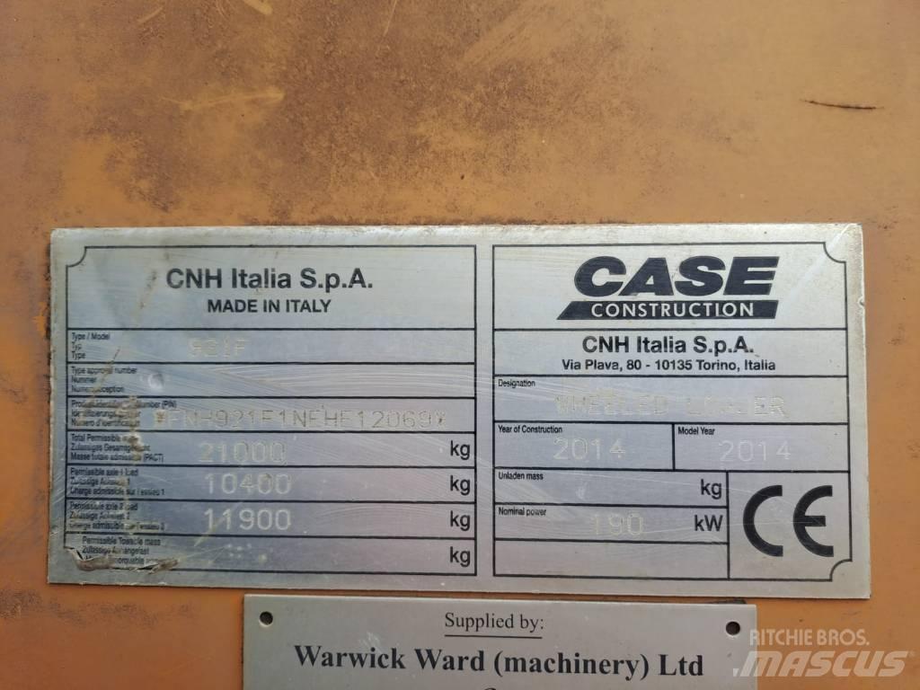 CASE 921 F Wielladers