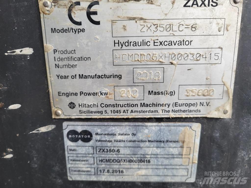 Hitachi ZX 350 LC-6 Rupsgraafmachines
