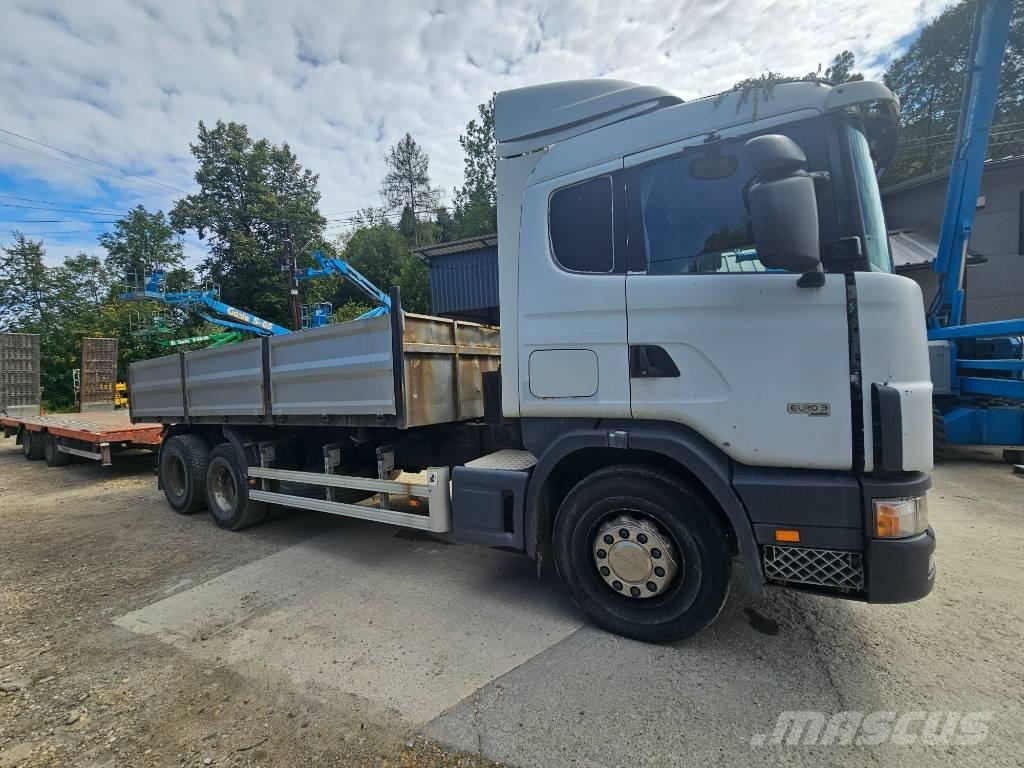 Scania 114 G 380 Platte bakwagens