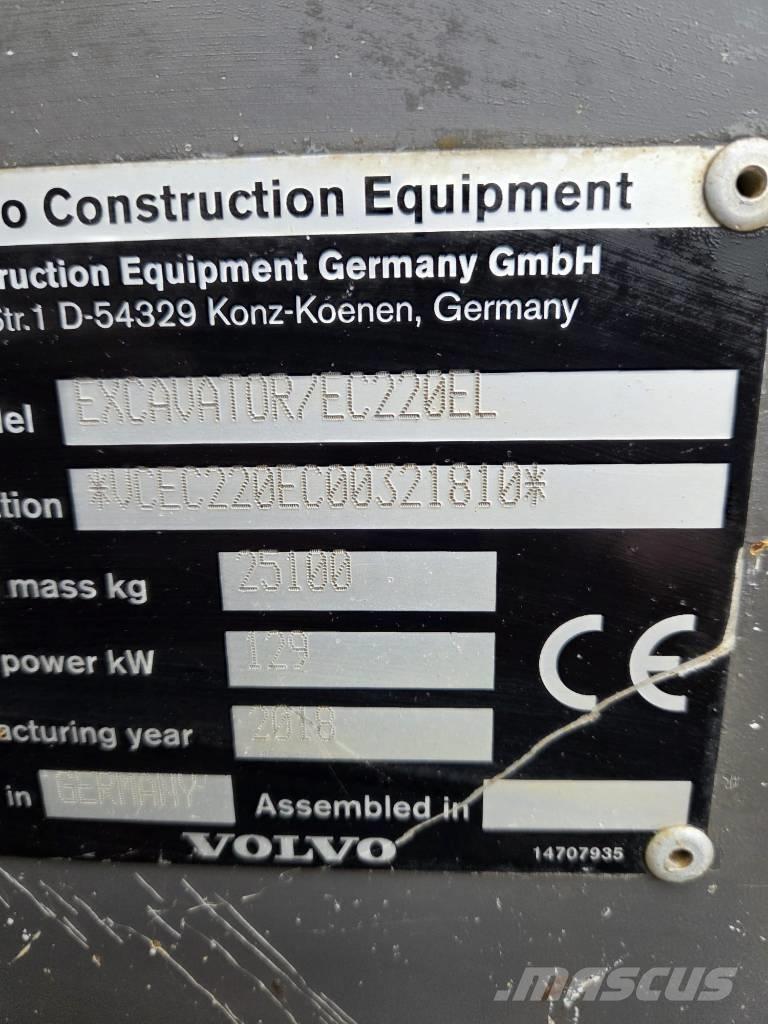 Volvo EC220EL Rupsgraafmachines