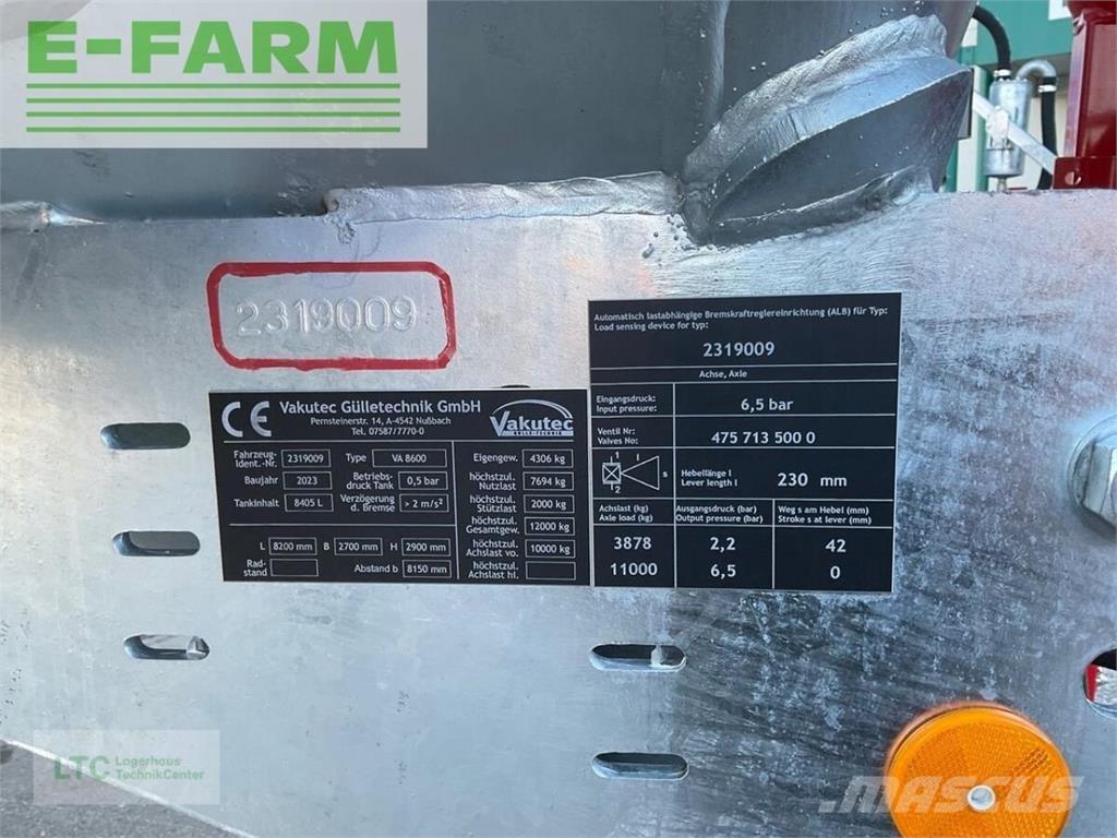  va 8600 Andere bemestingsmachines