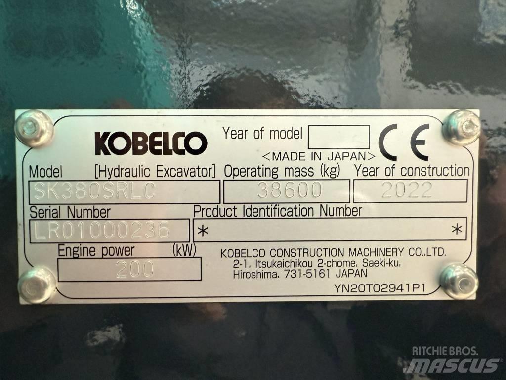 Kobelco SK380SRLC Rupsgraafmachines