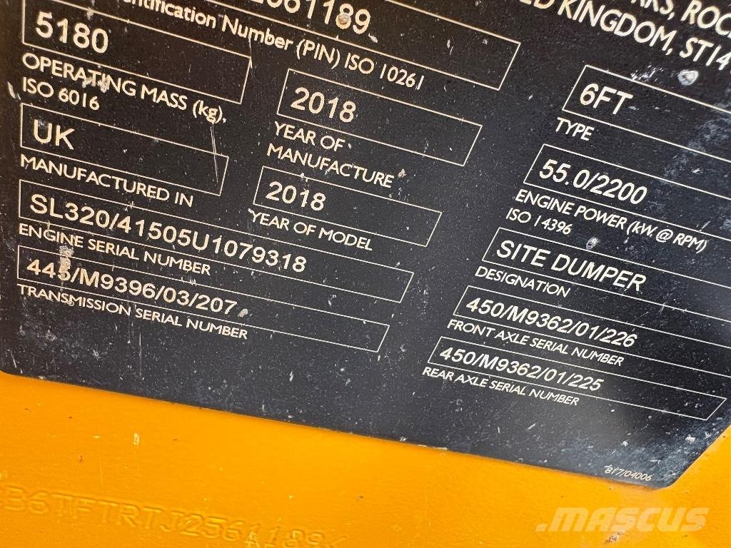 JCB 6T FT Mini Dumpers