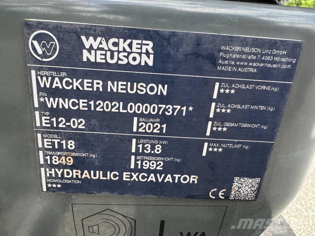 Wacker Neuson ET18 Rupsgraafmachines