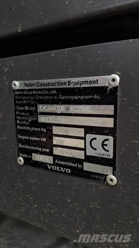 Volvo EC 250 EL Rupsgraafmachines