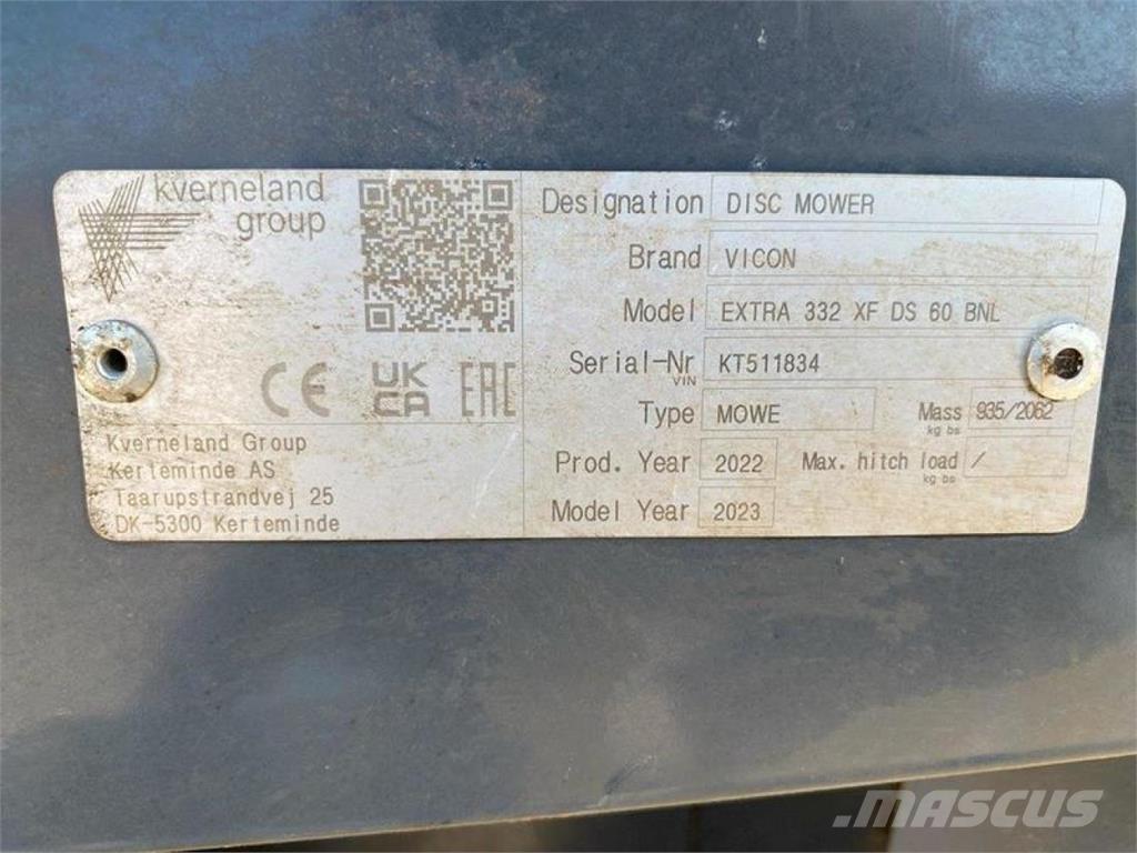 Vicon EXTRA 332 XF Maaiers