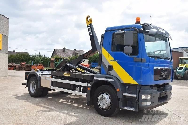MAN TGM 18.340 Vrachtwagen met containersysteem
