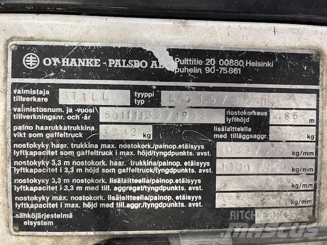 Still EFG1,5 / 6011 Elektrische heftrucks