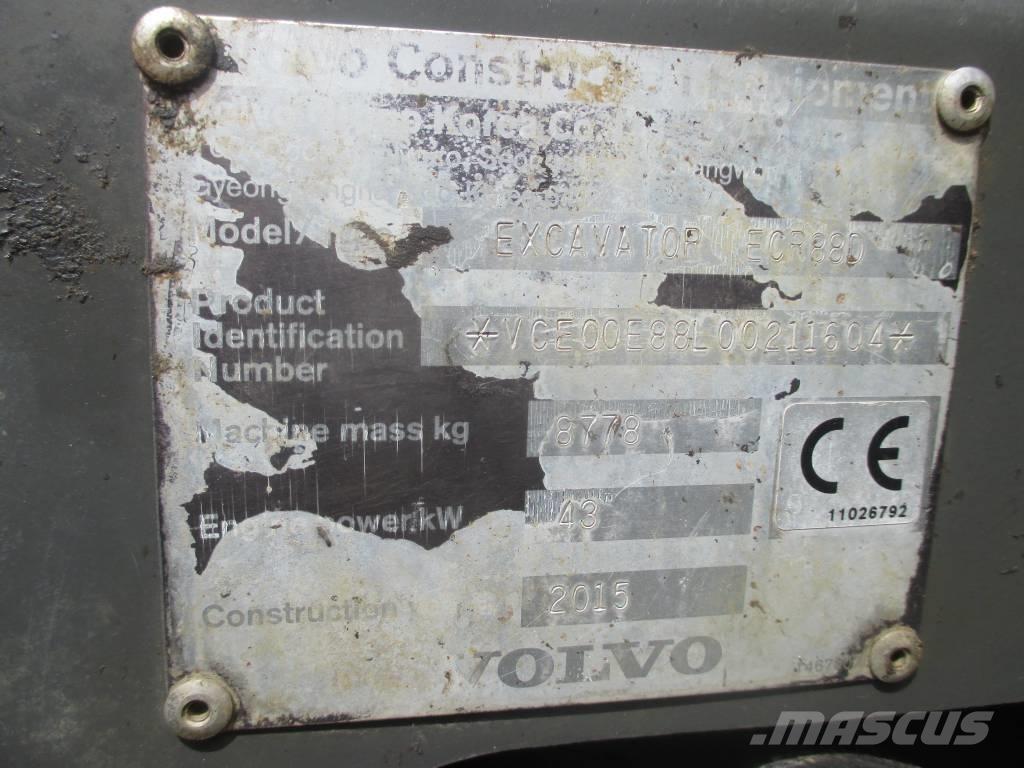 Volvo ECR 88 D Midigraafmachines 7t - 12t