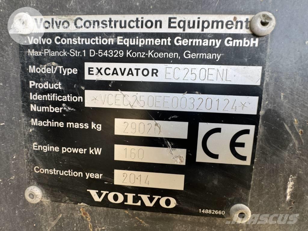 Volvo EC 250 E N L Rupsgraafmachines