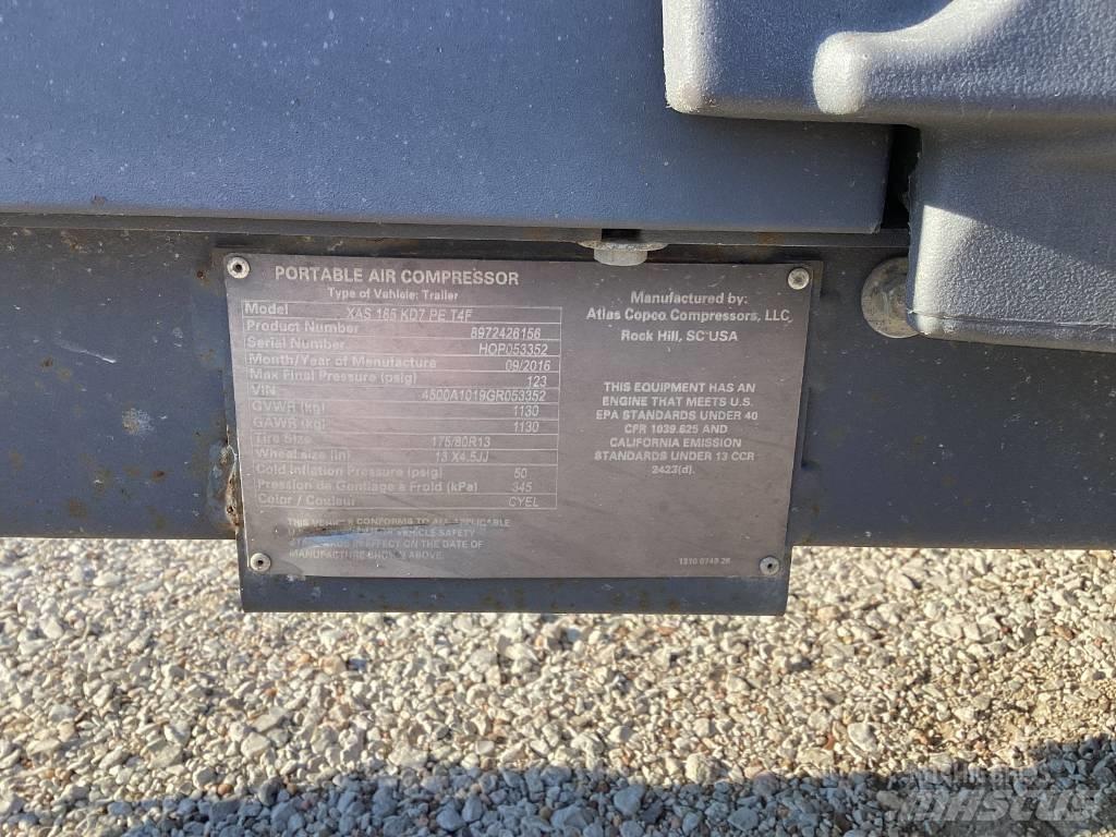 Atlas Copco XAS 185 Compressors