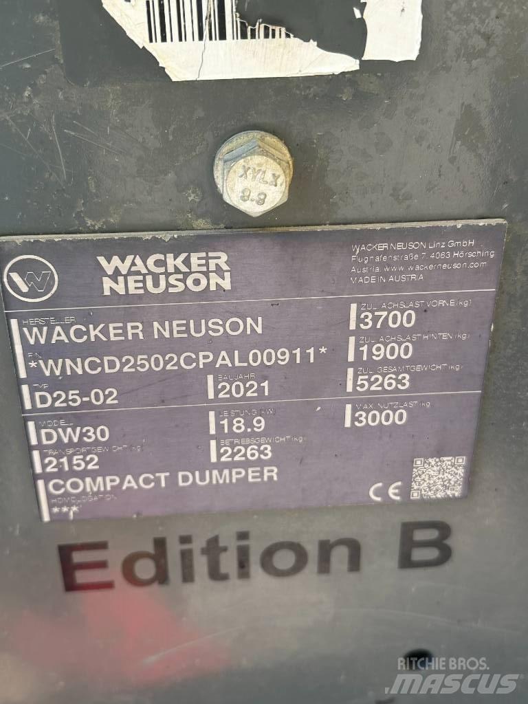Wacker Neuson DW 30 Mini Dumpers