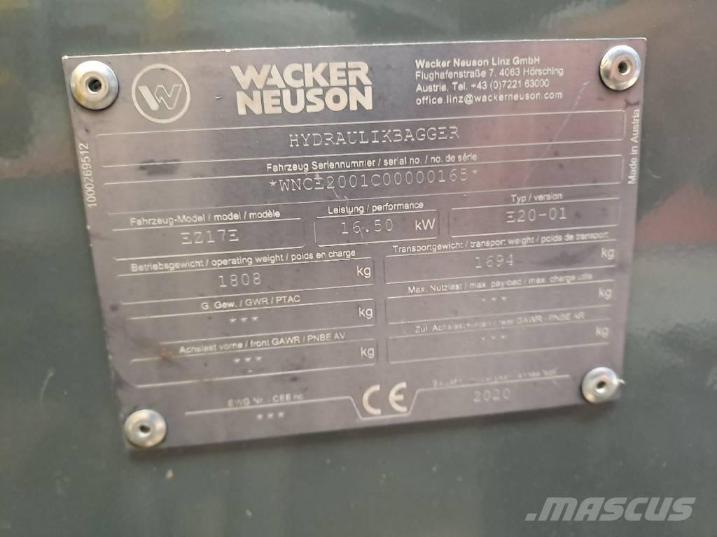 Wacker Neuson EZ17e Rupsgraafmachines